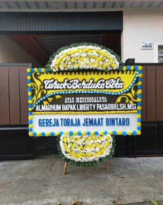Papan Bunga Duka di Sudimara Barat